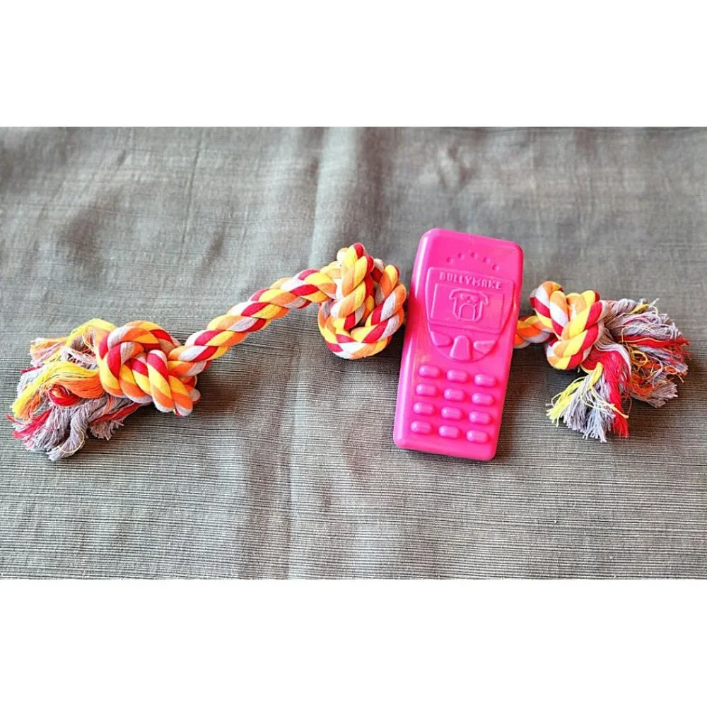 BULLYMAKE Dog Nylon Power Chew & Rope Set – Calculator– NEW